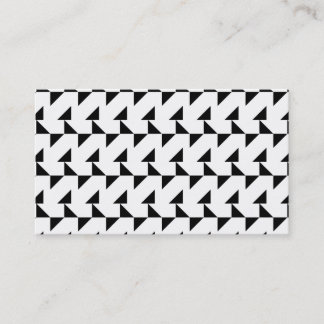 Black and White Geometric Pattern. Business Card