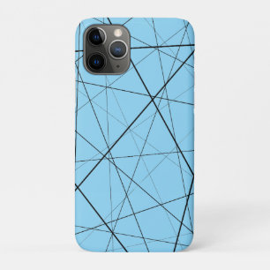 Black and white geometric pattern iPhone 11 pro case