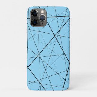 Black and white geometric pattern iPhone 11 pro case