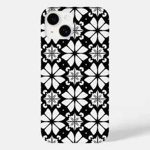 Black and white geometric pattern Case-Mate iPhone 14 case