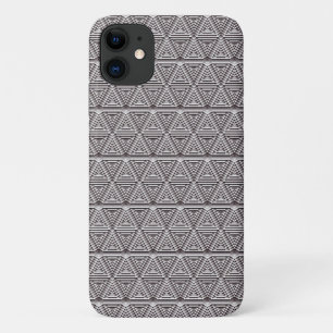 Black and white Geometric pattern iPhone 11 Case