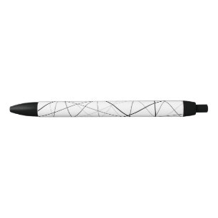 Black and white geometric pattern ink pen