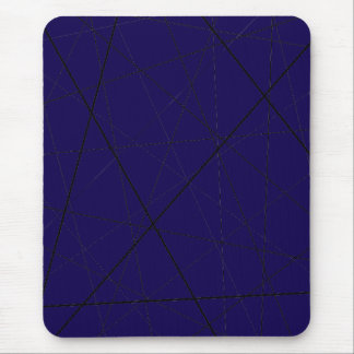 Black and white geometric pattern mouse pad