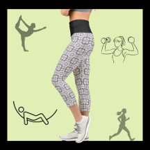 Black and White Geometric Squares Pattern