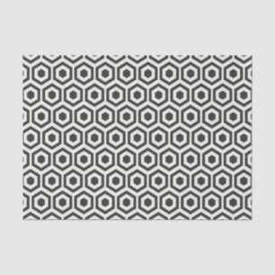 Black and White Geometric Tissue Paper
