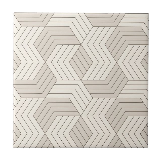 black and white geometric vintage tiles (Front)
