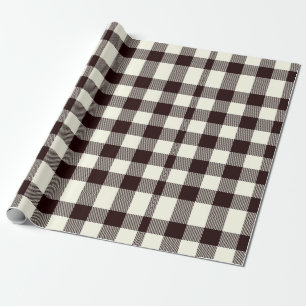 Black and White Gingham Classic Moder Wrapping Paper