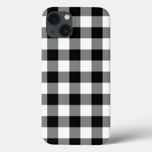 Black and White Gingham Pattern iPhone 8/7 case