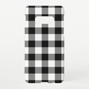 Black and White Gingham Pattern Samsung Galaxy Case