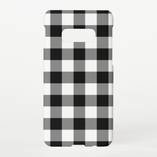 Black and White Gingham Pattern Samsung Galaxy Case