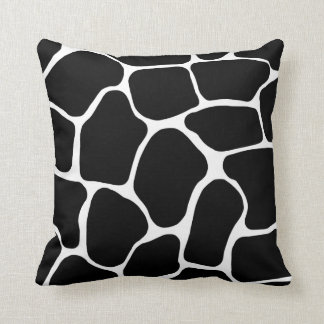 Black and White Giraffe Print American MoJo Pillow