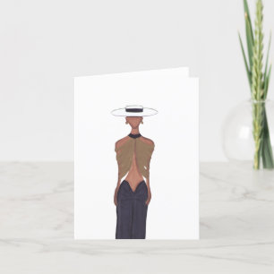 Black and White Glam Thank You Card
