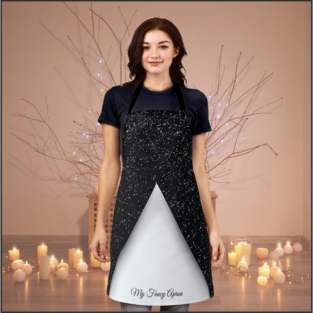 Black and White Glamour Apron (Black and White Glamour Apron)