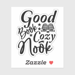 Black and White Good Book Cosy Nook