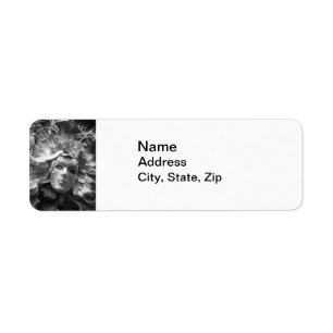 Black and White Gothic Mask Mailing Labels