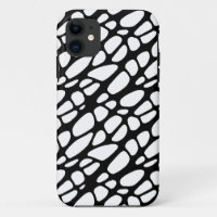 Black and White Gothic Organic Web Pattern