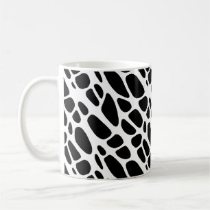 Black and White Gothic Organic Web Pattern Coffee Mug