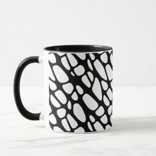 Black and White Gothic Organic Web Pattern Mug