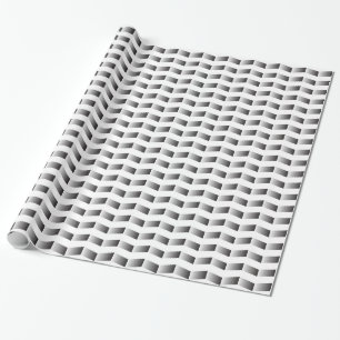 Black and White Gradient Chevron Wrapping Paper