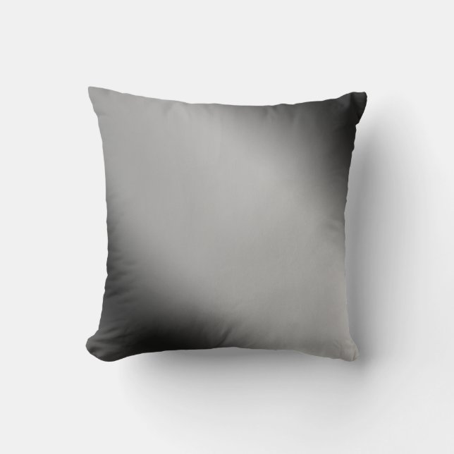 Black and White Gradient Horizon Cushion (Front)