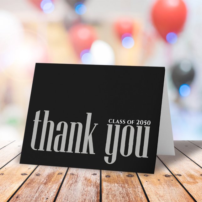 Black and White Graduation Simple Card (Creator Uploaded)