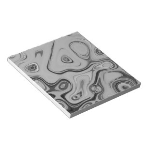 Black and White Granite Marble Colour Art Design Notepad