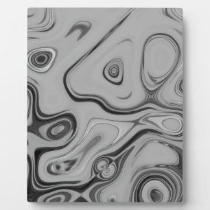 Black and White Granite Marble Colour Art Design Plaque