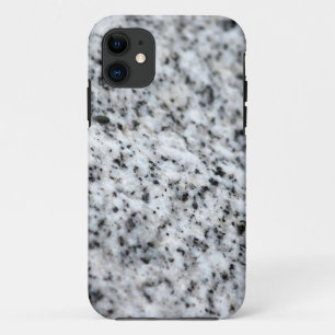 Black and White Granite Rock iPhone 11 Case