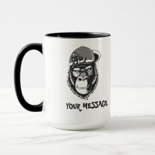 Black and white Grey Ape  Mug