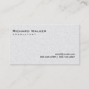 Black and White Grey Professional Plain Cool Business Card