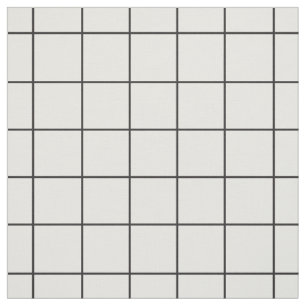 Black and White Grid Fabric