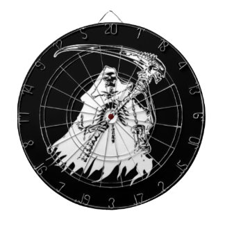 Black and White Grim Reaper Dart Board