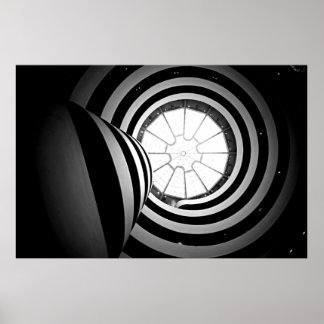 Black And White Guggenheim Photograph Poster