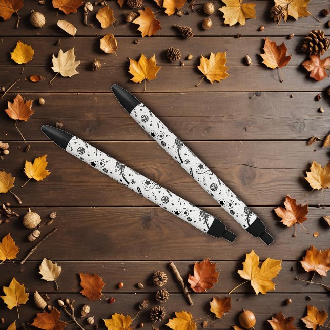 Black And White Halloween Line Drawing Ink Pen (Creator Uploaded)