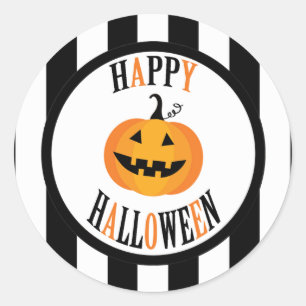 Black and White Halloween Sticker