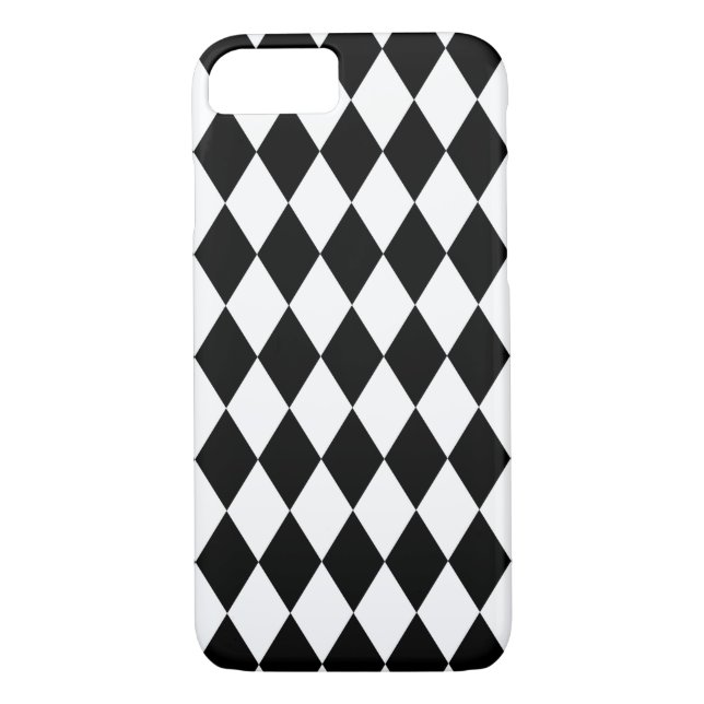 Black and White Harlequin Case-Mate iPhone Case (Back)