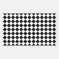 Black and White Harlequin Pattern