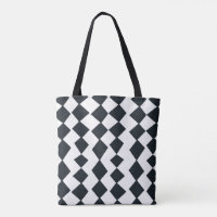 Black and White Harlequin Pattern