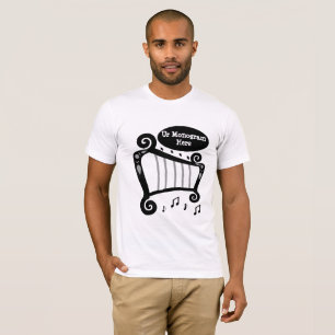 Black and White Harp Monogram T-Shirt