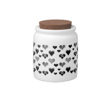 Black and white hearts drawing - Simple Diversity