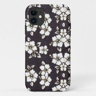 Black and White Hibiscus  iPhone 5 Barely Case