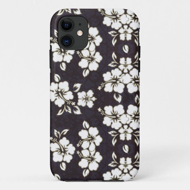 Black and White Hibiscus  iPhone 5 Barely Case (Back)