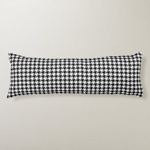 Black and White Houndstooth by Shirley Taylor Body Cushion