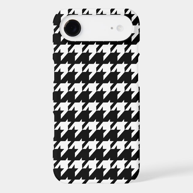 Black and white houndstooth Case-Mate iPhone case (Back)