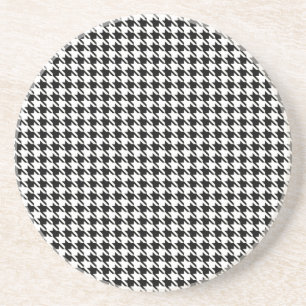 Black and White Houndstooth Coaster