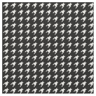 Black and White Houndstooth Fabric