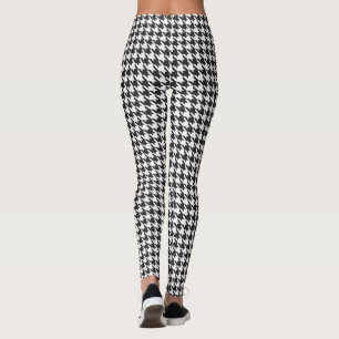 Black and White Houndstooth Leggings