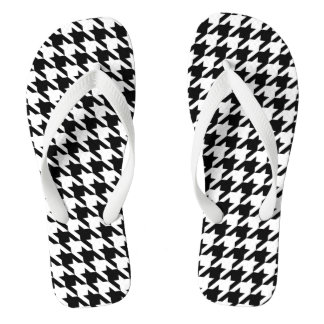 Black and White houndstooth Thongs