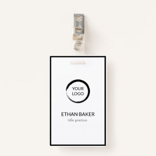 Black And White ID Badge