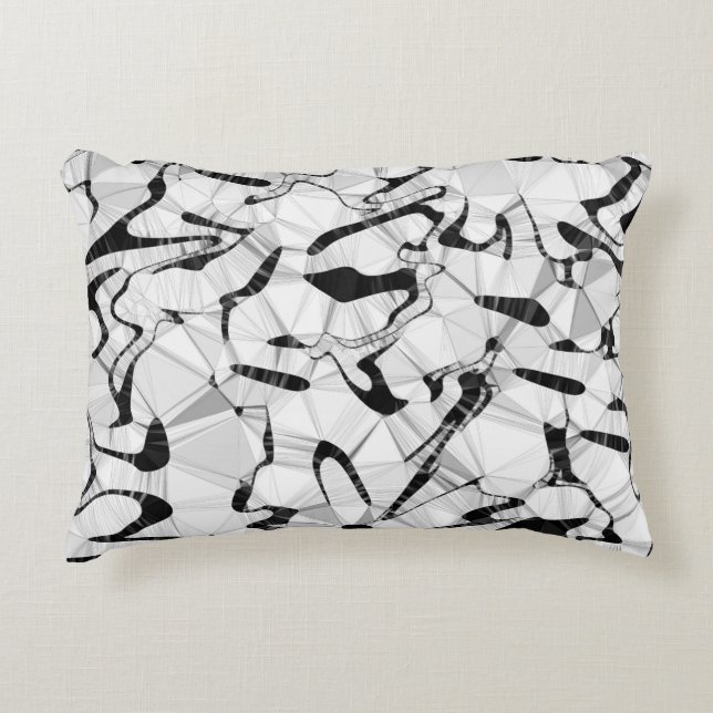Black and White in Motion Accent Cushion (Front)
